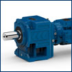 Helical gearbox